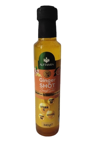 Alftamin Ginger Shot Zencefil ve Zerdeçal İçeren Şurup 340 G