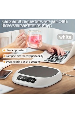 Willowhaven Mommed Akıllı 3 Kademeli Dokunmatik Usb Isıtıcı Beyaz Bardak Altlığı
