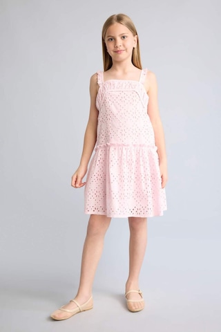 Defacto %100 Pamuk Fisto Elbise Kız Çocuk G8984a826hspn186 Pembe-pn186