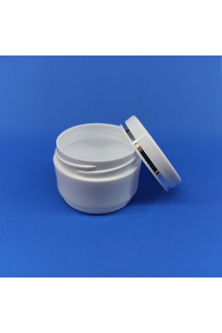 25 Ml Lüx Şeritli Mini Boş Pomat-Krem-Kozmetik Kutusu 100  Adet