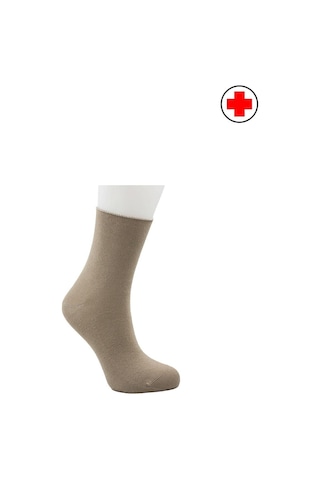 Kadın Çok Renkli Yarım Konç Diyabetik Şeker Çorabı Pamuklu Sıkmayan Çorap 6'lı Paket Çok Renkli