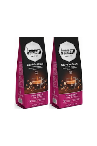 Bialetti Pregiato 2'li Çekirdek Kahve 1kg Çekirdek Kahve