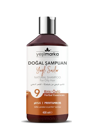 Yeşilmarka Doğal Yağlı Saçlar için Şampuan 400 ML Yeşilmarka Doğal Yağlı Saçlar için Şampuan 400 ML