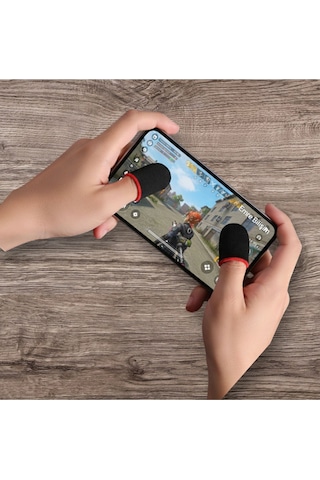 13. Nesil Özel Kumaş Parmaklık Eldiveni Fiber Oyuncu Eldiveni Anti-ter Parmak Kılıf 2 Çift 4 Adet