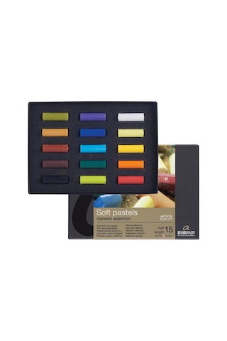 Rembrandt Soft Pastel Boya 15'Li General Selection Yarım Boy