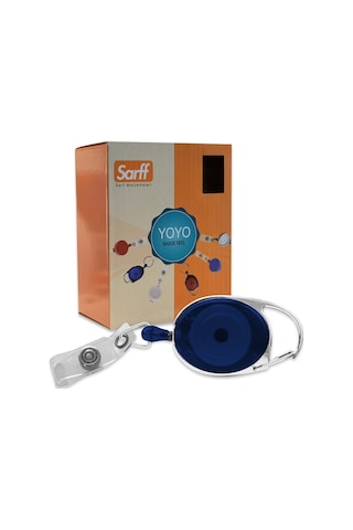 Sarff Anahtarlık Yoyo Şeffaf Mavi - 25adet