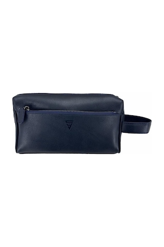 Çanta Yurdu Hakiki Deri Ca251 Dopp Kit El Çantası Lacivert Lacivert