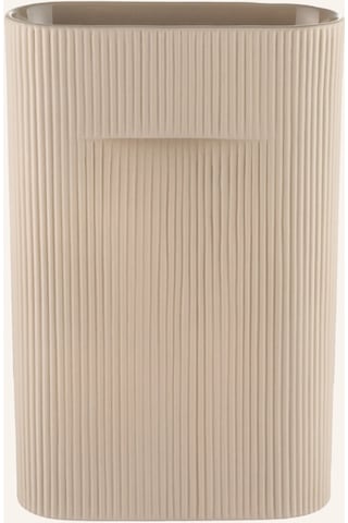Rıdge Vazo, Gerilli Tasarım, Terracotta, 36 Cm Yüksekliğinde Kahverengi