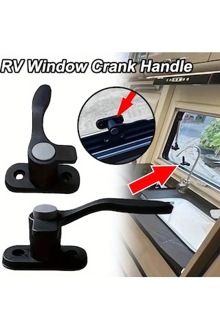 Willowhaven Siyah 1 Adet Rv Pencere Kolu - Dayanıklı Pvc Kampçı Ve Karavan Pencere Kilidi