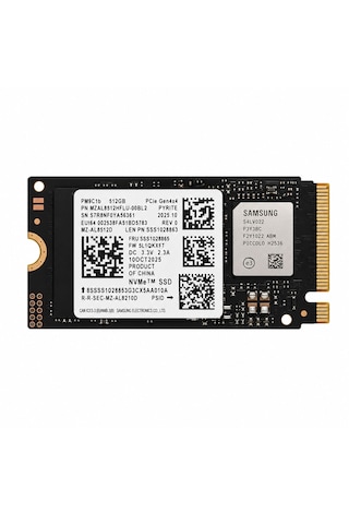 Samsung Uyumlu Pm9c1b Mz-al8512fhlu 512gb M.2 4950/2500mb 22x42 Ssd 512 GB