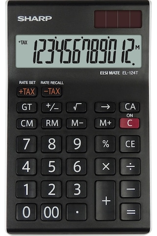 Sharp EL-124TWH 12 Hane Masaüstü Hesap Makinesi