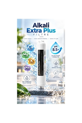 Car-fil Alkali Extra Plus Ph Filtre Mineral Takviyeli Alkali Su Arıtma Filtresi