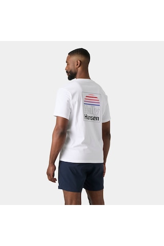 Helly Hansen Core Graphic Erkek T-shirt-32486 Beyaz