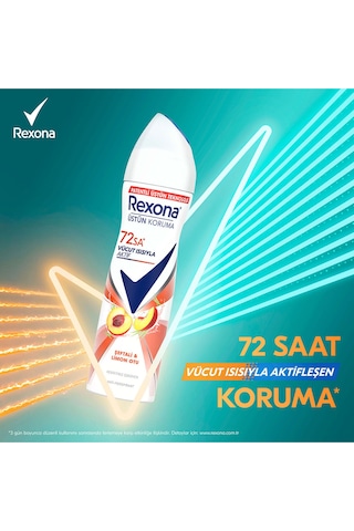 Kadın Sprey Deodorant Seftali&limon Otu Antiperspirant 72saat Kesintisiz Üstün Koruma 150mlx3