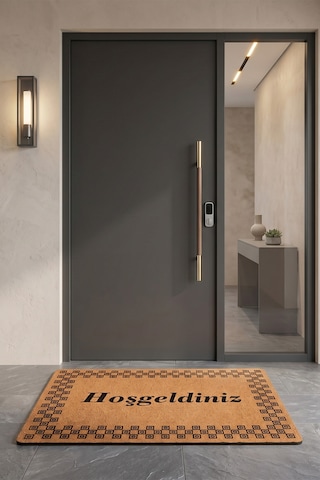 Villadia Home Textile Kapı Önü Paspası Kaymaz Taban Dekoratif Paspas Ev Giriş Antre İç Ve Dış Mekan Paspası 45x70 Cm 23ypycoco