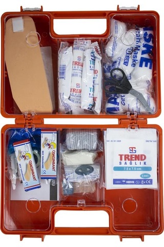Ilk Yardım Seti Çantası Ecza Dolabı Yönetmeliğe Uygun Mega Set N11.74