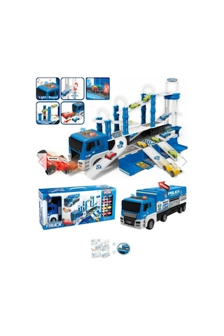 Ctoys 660-s17 Işıklı Müzikli Taşıyıcı Polis Tır Oyuncak