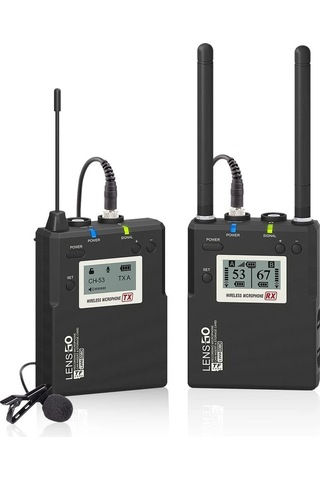 Lensgo Lwm 338C Kablosuz Tekli Yaka Mikrofonu Seti