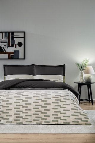 Özdilek Sculpted King Size Nevresim Takımı Siyah