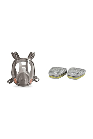 3M 6800 Tam Yüz Maskesi Ortaboy + 3M 6057 Abe1 Filtre