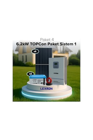 Lexron 6.2kw Bağ Evi Paket Sistem