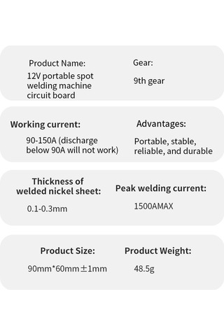 Yuntech01 12v 18650 Lityum Pil Spot Kaynak Makinesi - 9 Seviye Güç Regülasyonlu, Pcb Devre Kartı, Dıy Seti, Kapaklı/kapaksız Seçeneği
