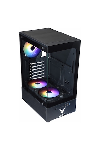 Vento Vg2803f 650w 80+ Bronz Usb 3.2 Rgb Atx Mid Tower Siyah Kasa