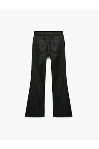 Koton Flare Siyah Kadın Jean Pantolon 6wal40245md Siyah
