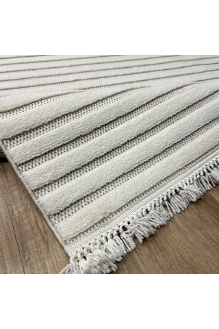 Hoom Rugs Level En207 Krem Modern Halı Krem