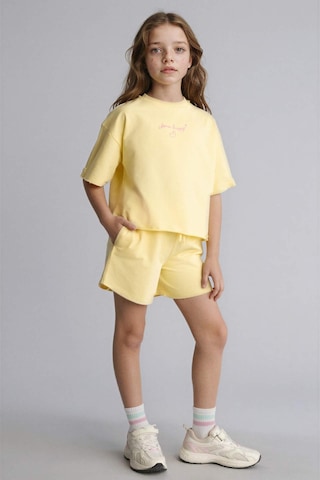 Defacto Sweatshirt Kumaşı 2li Takım Kız Çocuk H5745a826smyl127 Sarı-yl127