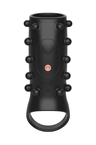 Carmine G Noktası Uyarıcılı Tırtıklı Titreşimli Modlu Penis Kılıfı