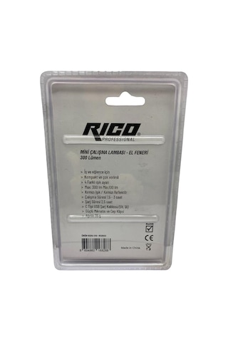 Rico Mini Çalışma Lambası El Feneri Rc0032 Siyah - Turuncu