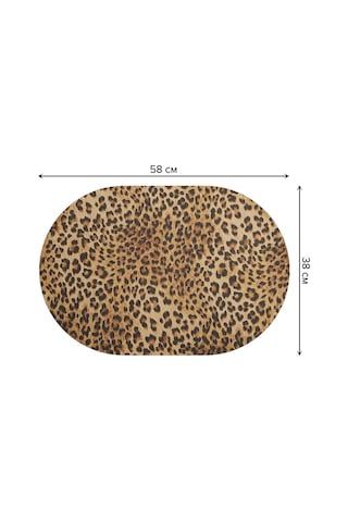 Joyarty Antre Paspası "klasik Leopar" 58x38 Cm 349795819 Kahverengi