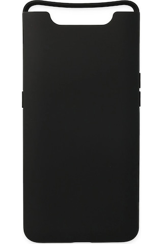 Newface Samsung Galaxy Uyumlu A80 Kılıf Nano İçi Kadife Silikon Glblseme - 30 - Siyah Sıyah