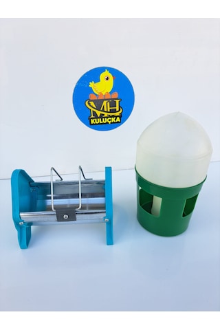 Güvercin Suluğu 1 Litre + 15 Cm Güvercin Yemlik