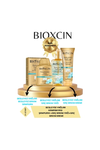 Besleyici Yağlar Bakım Seti Saç Bakım Yağı 150ml Bakım Şampuanı 300ml Bakım Saç Kremi250 Ml