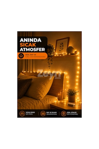 5 Metre Pilli Peri Led Işık Gün Işığı Dekoratif Tel Aydınlatma 2 Aa Kalem Pil İle Çalışan Oda Süsü Sarı
