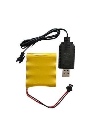 4.8 Volt Aa 800 Mah Şarjlı Oyuncak Bataryası Ve Şarj Aleti-4 Pilli