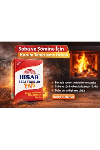 Hisar Elit Baca Temizleyici Soba Ve Şömine İçin Kurum Temizleme Ürünü