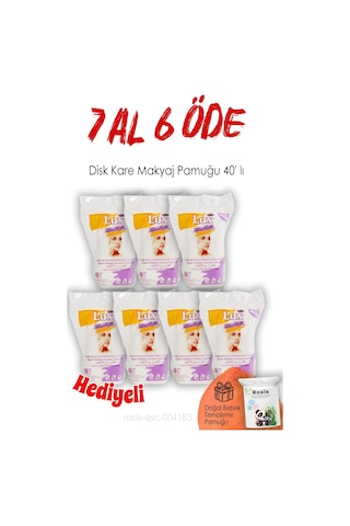 Lux Disk Kare Makyaj Pamuğu 40' Lı 7 Al 6 Öde Ve Rosıe