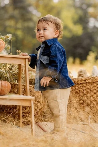 Miniğimin Cicileri Minigimin Cicileri Lion Nakışlı Denim Ceket 3'lü Erkek Bebek ... Mavi