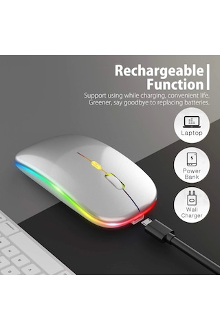 Black Bird Game Center BWM6 Rgb Şarjlı 1600 DPI Kablosuz Mouse