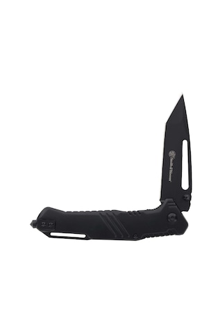 Smith Wesson Extreme Ops Tanto Black Linerlock Glass Breaker Taktik Kamp Çakı 1205907 Siyah