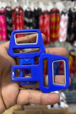 Emniyet Kemeri Aparatı, Şişe Açıcı, Evrensel Uyumlu, Mavi Renk