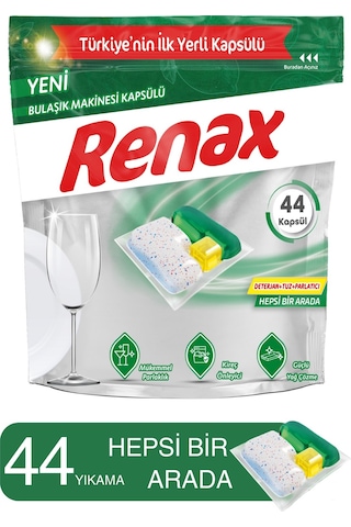 Renax Hepsi Bir Arada Bulaşık Makinesi Deterjanı 44 Tablet