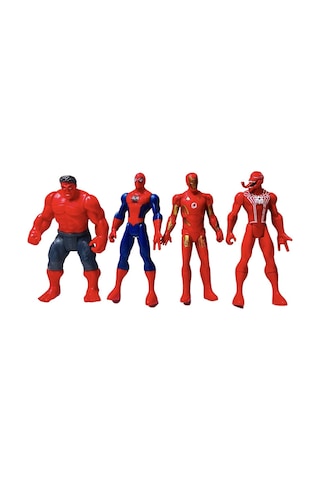 Avengers Işıklı Örümcek Adam Hulk Kaptan Amerika Batman İronman Venom 8'li Kahramanlar Oyun Seti