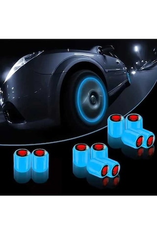 Fastbuy Mavi 4'lü Evrensel Kapak Seti - Kırmızı Kafatası Tasarım