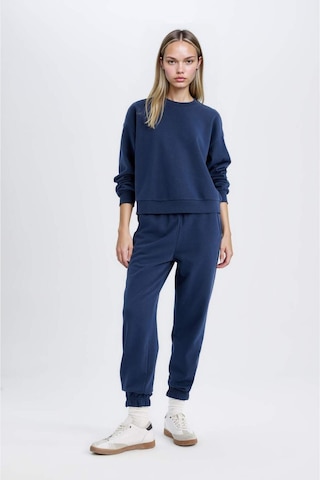 Defacto Regular Fit Normal Kalıp Basic İçi Kalın Polarlı Kadın Eşofman Takımı D8022AXNSNV241 - Lacivert