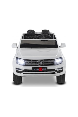 Quattro 4x4 Uzaktan Kumandalı Akülü Araba 18ah Akülü Çocuk Araçları Beyaz Beyaz