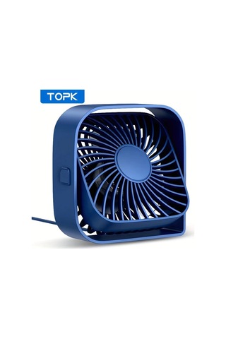 Boatshop1 Beyaz Topk Mini Masa Fanı 3 Hız 4 İnç Usb Taşınabilir 360 Dönebilen Sessiz Fan Ev Ofis Yatak Odası